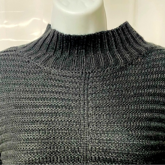 SOLD. Apt 9 New plus XXL mock Neck Acrylic Super Soft Pullover Black oversized - Picture 6 of 8